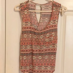 Aztec Print Tank Top